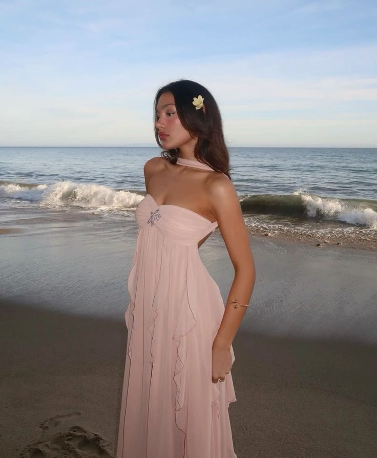 Selene | Ruffle Strapless Maxi Dress