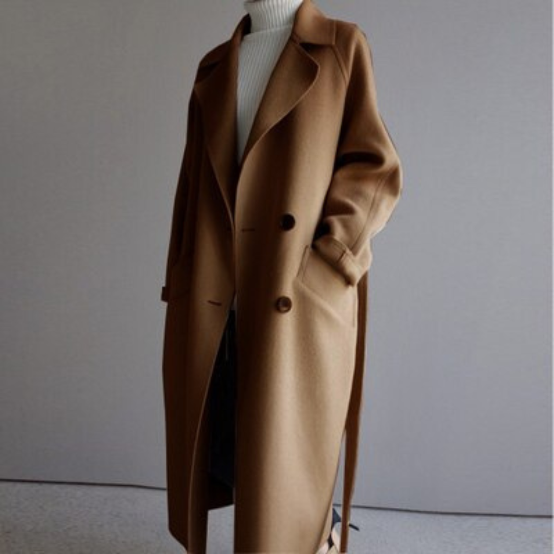 Clara Damen Woll-Trenchcoat