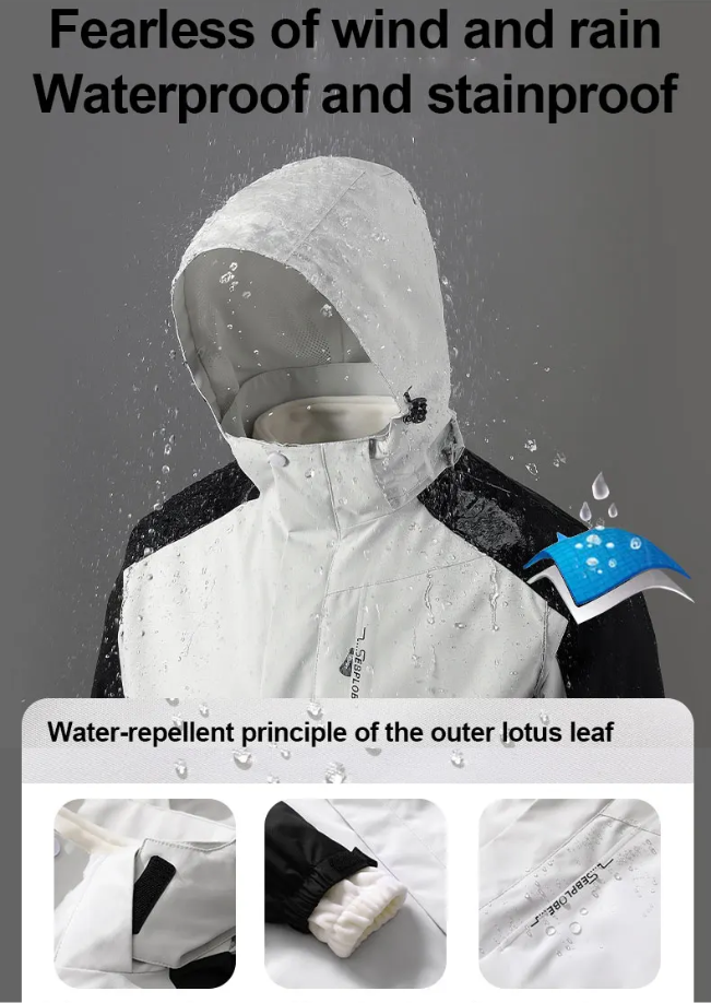 Franco™ | 3 in 1 Waterproof Detachable Hood Jacket