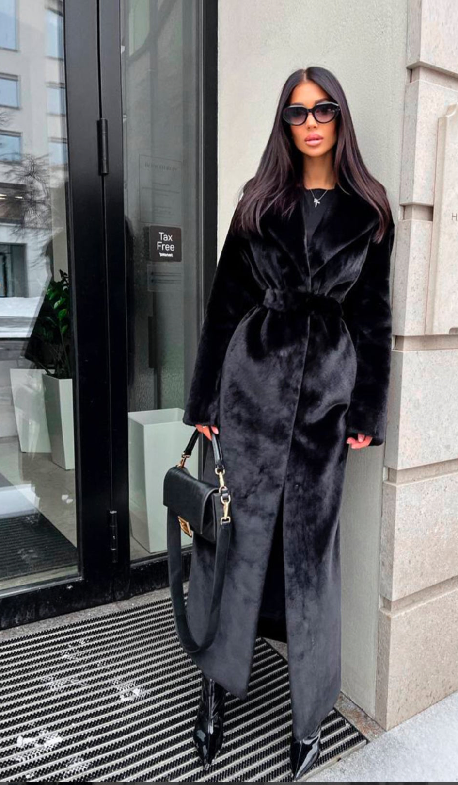 MARTINA™ | LUXURY ECO FUR COAT WITH SATIN LINING
