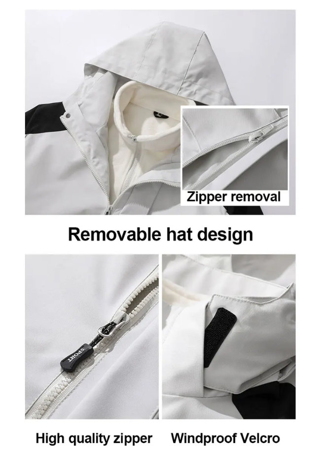 Franco™ | 3 in 1 Waterproof Detachable Hood Jacket