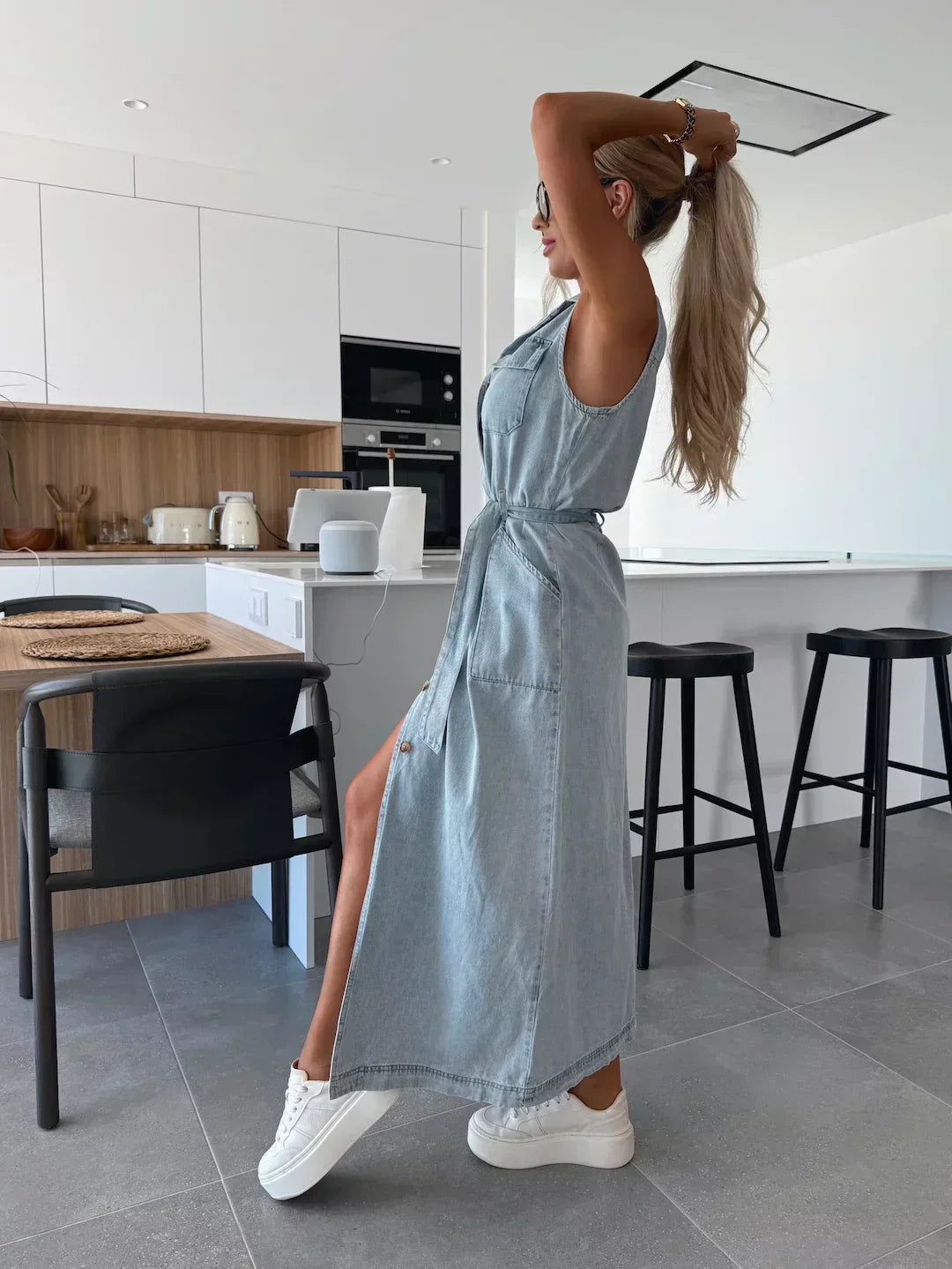 Sanne | Maxi Denim Dress