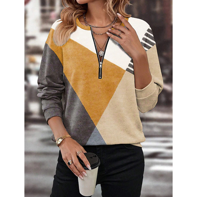 Ginny - Weiches geometrisches Sweatshirt