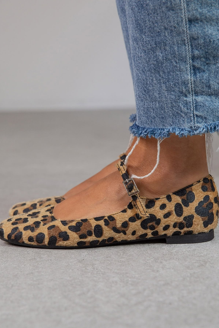 Lena | Adjustable Strap Ballet Flats