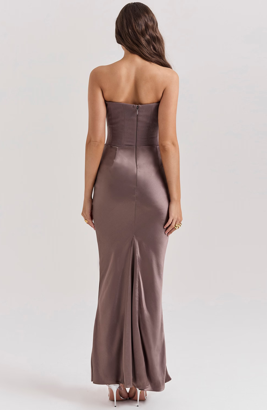 LYRA | DRAPED SATIN GOWN