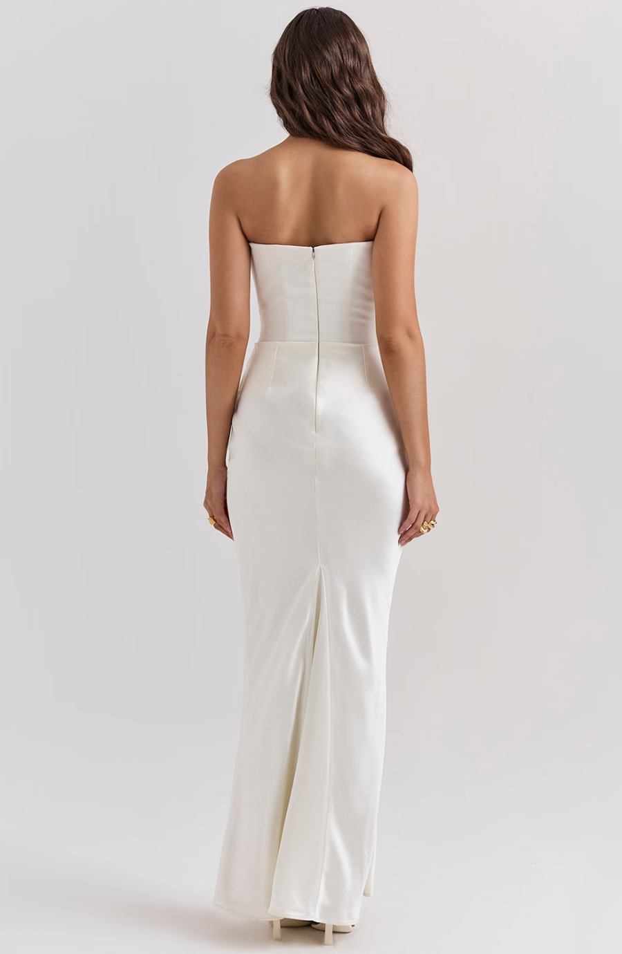 LYRA | DRAPED SATIN GOWN