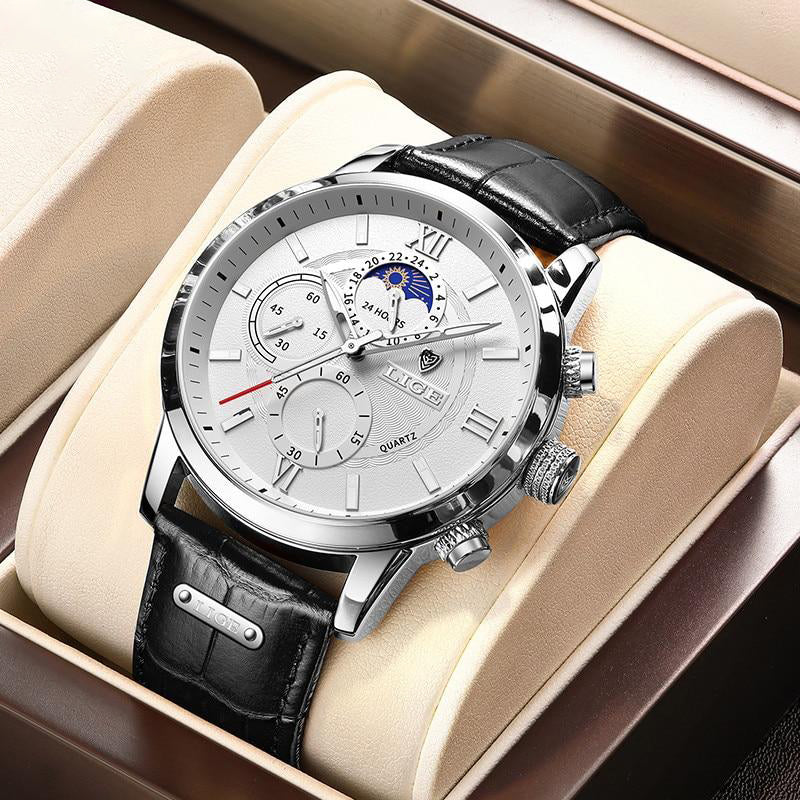 Klassische Lederarmband Uhr