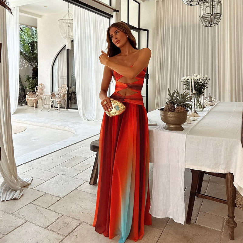 Aurora Strapless Maxi Dress