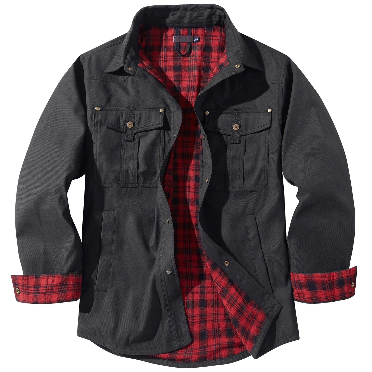 Daedalus™ | Solid Color Retro Style Flannel Jacket