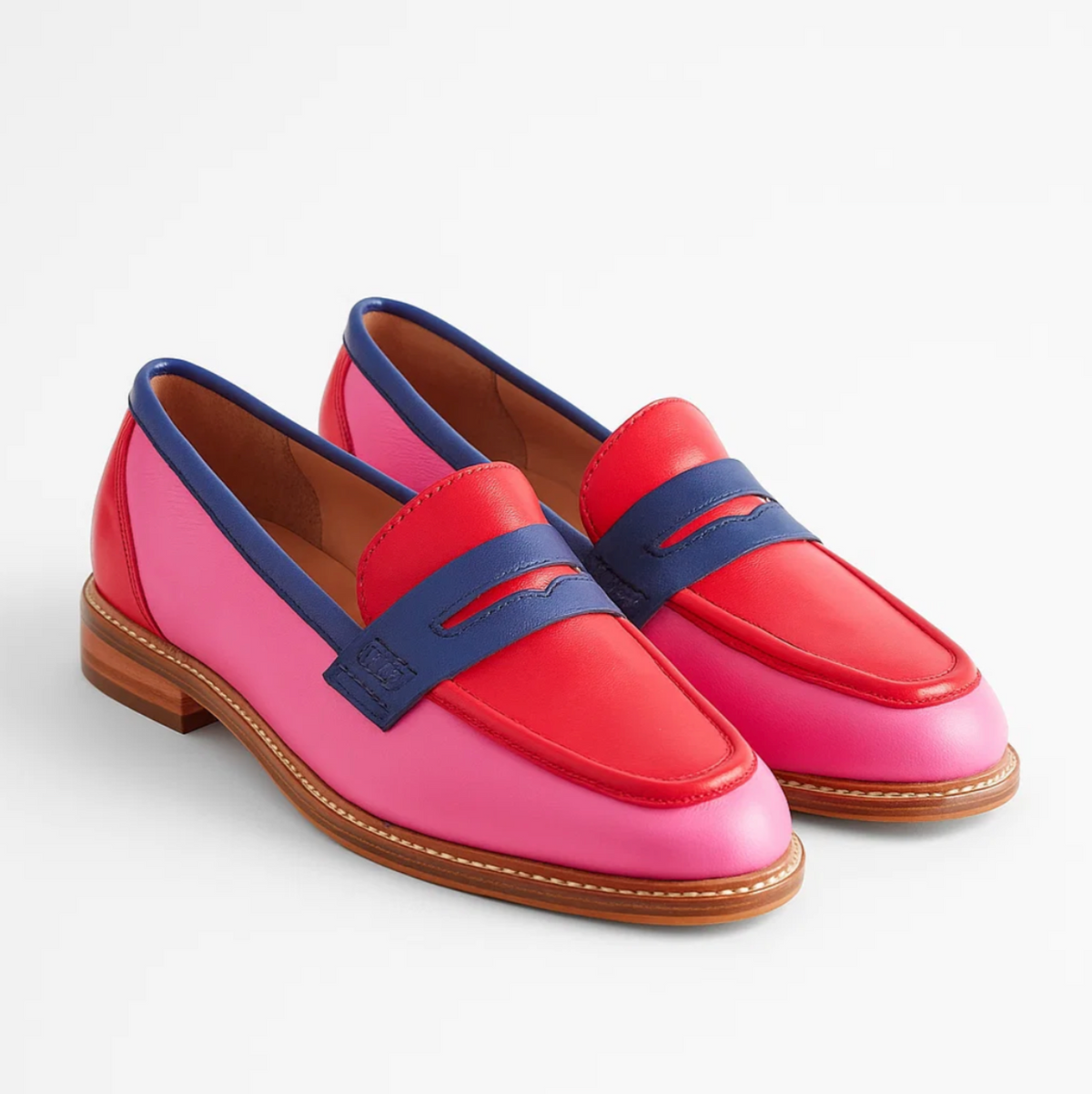Faius™ | Black Loafers with Vibrant Accents