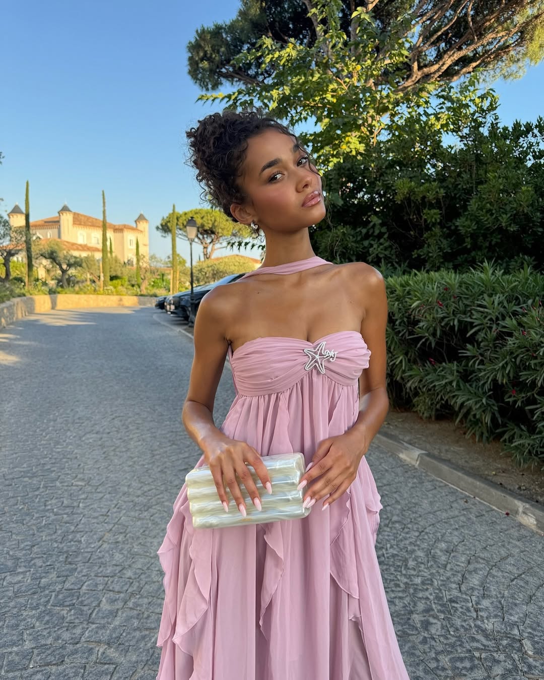 Selene | Ruffle Strapless Maxi Dress