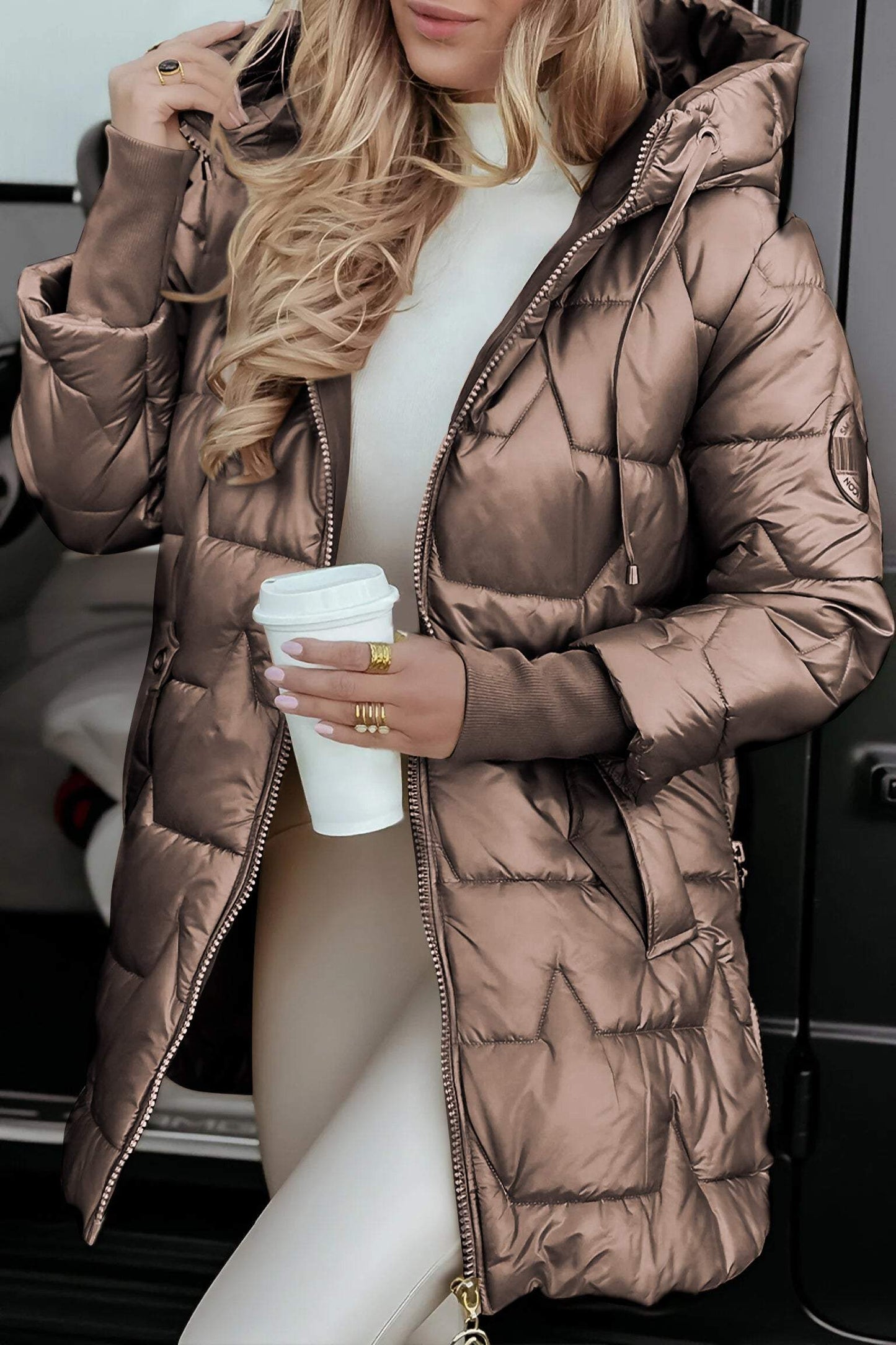 LIANNE WARM AUTUMN COAT IN COTTON BLEND