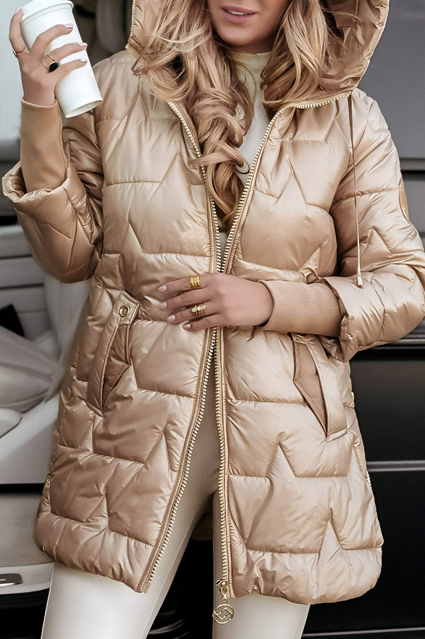 LIANNE WARM AUTUMN COAT IN COTTON BLEND