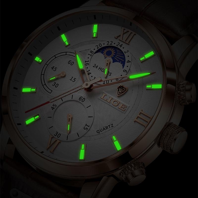 Klassische Lederarmband Uhr