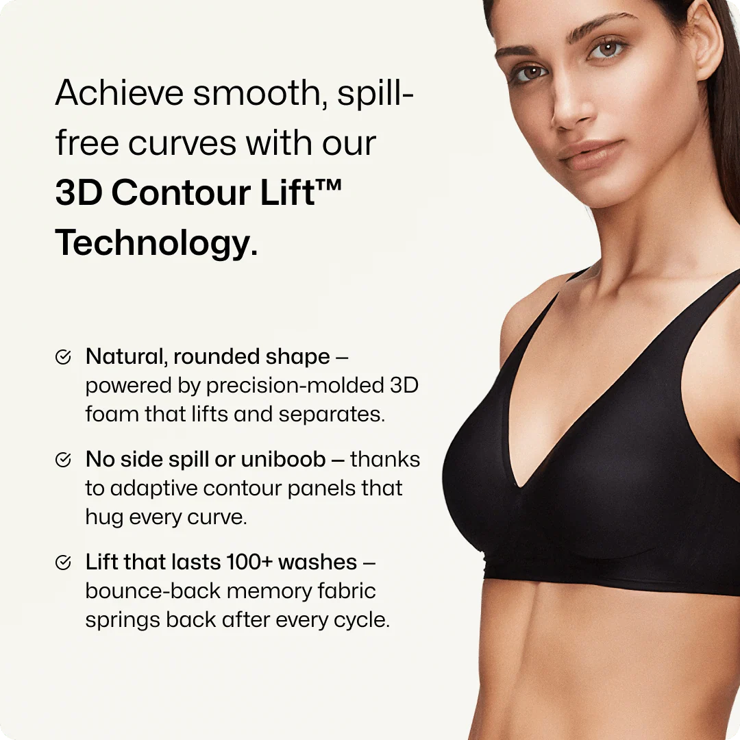 Wireless Deep V Seamless Every Day Bra