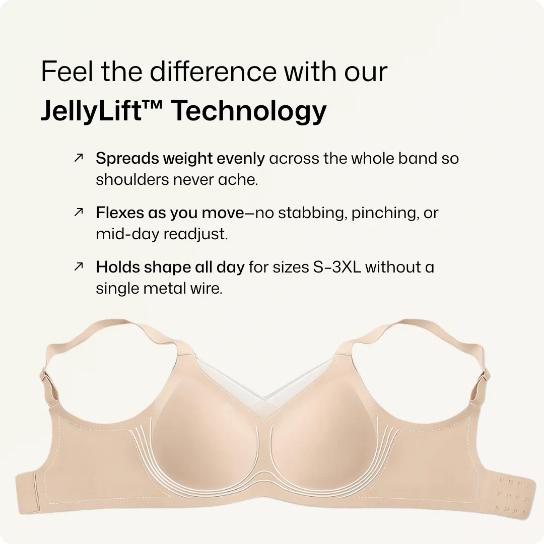 Wireless V-Neck Crossover Mesh Support Bra