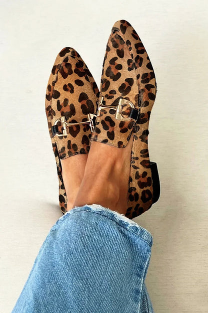 Juul | Stylish Patterned Loafers with Subtle Heels