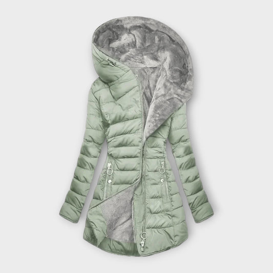 KORI™ | WARM LADIES' COAT WITH LUXURY FUR LINING
