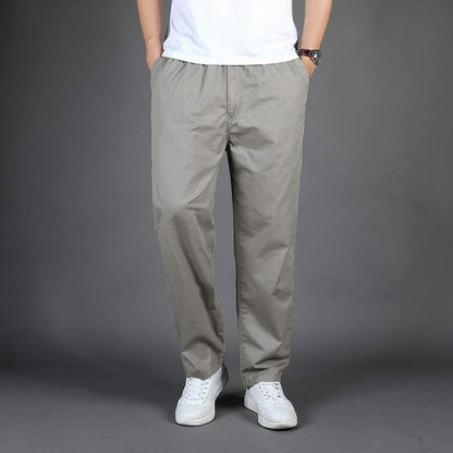 Stefano™ | Men's Loose Fit Solid Color Casual Trousers