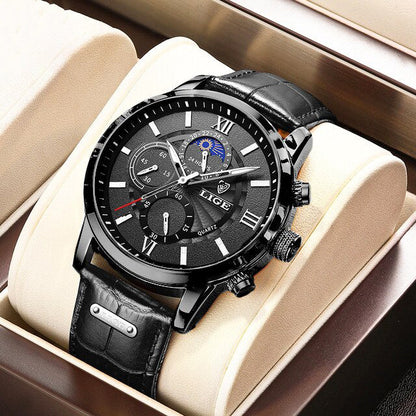 Klassische Lederarmband Uhr