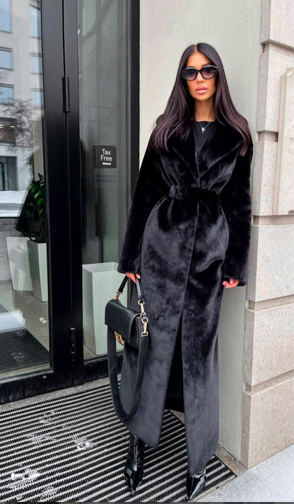 MARTINA™ | LUXURY ECO FUR COAT WITH SATIN LINING