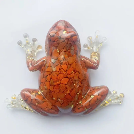 Frostone – Crystal Frog Sculpture for Home Decoration