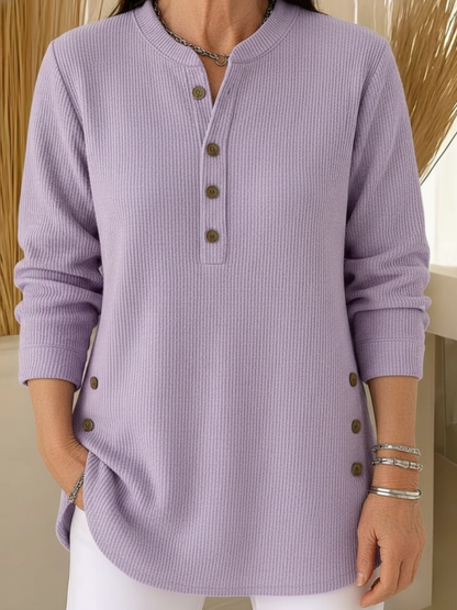 Feylanne | Solid Long-sleeve Knit Sweater