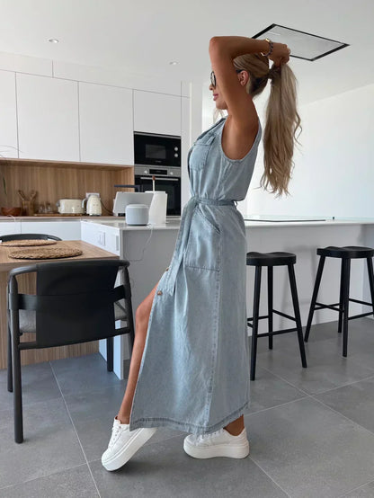 Sanne | Maxi Denim Dress