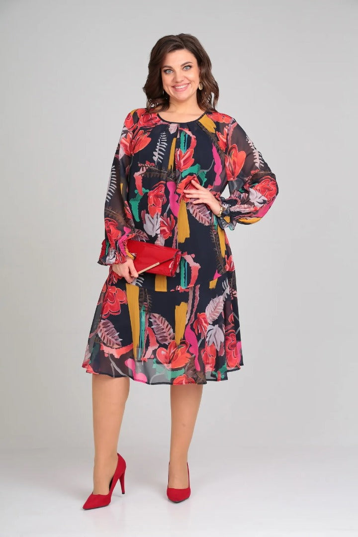 Floravine | Modern Floral Dress