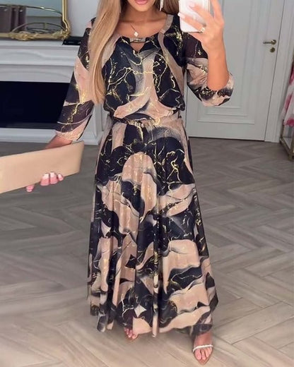 Chavelle | Printed Chiffon Dress