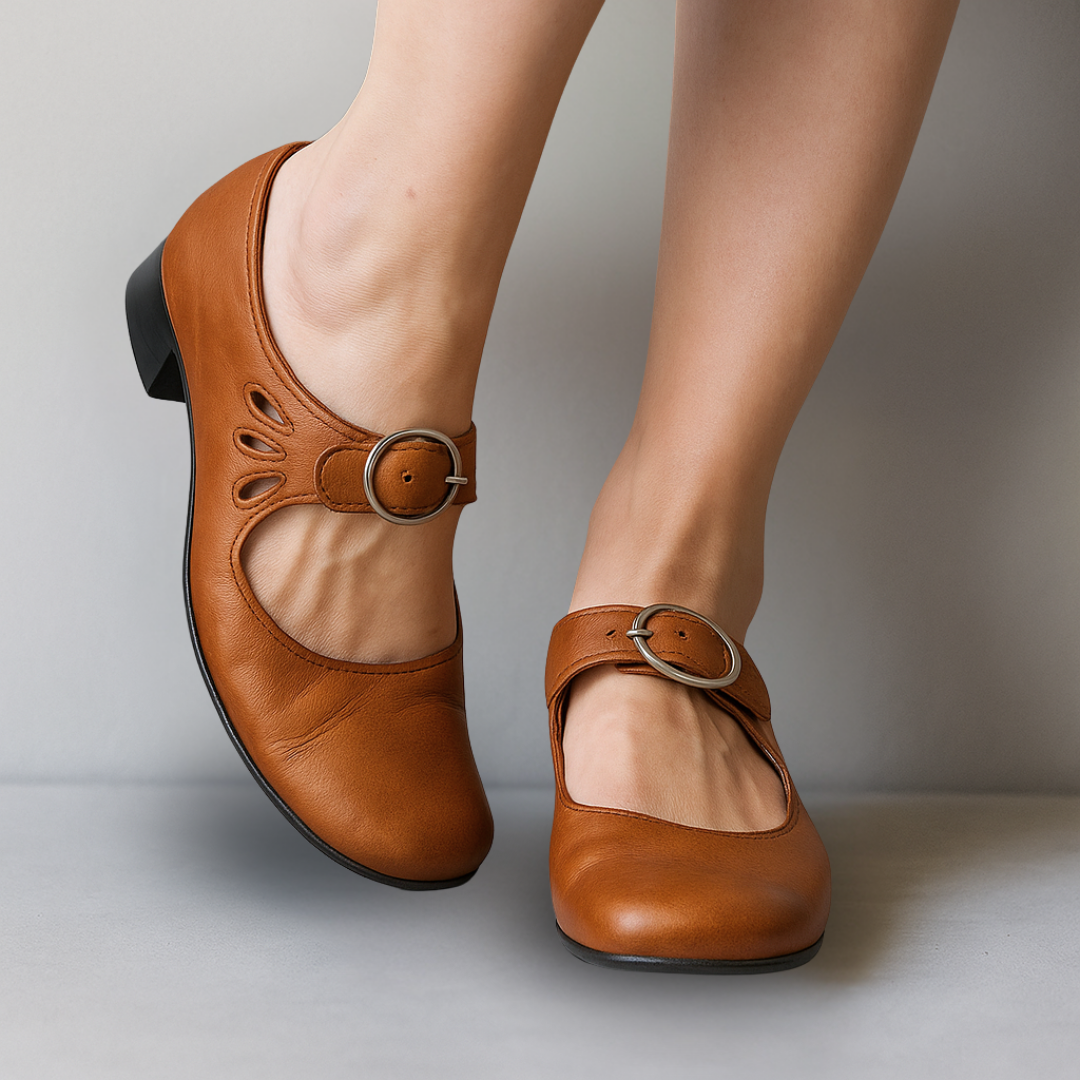 Els™ | Comfortable Orthopaedic Leather Sandals with Supportive Sole