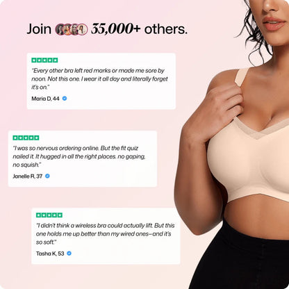 Wireless V-Neck Crossover Mesh Support Bra