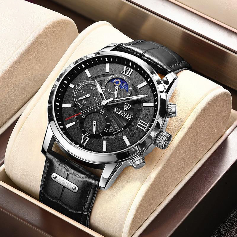 Klassische Lederarmband Uhr