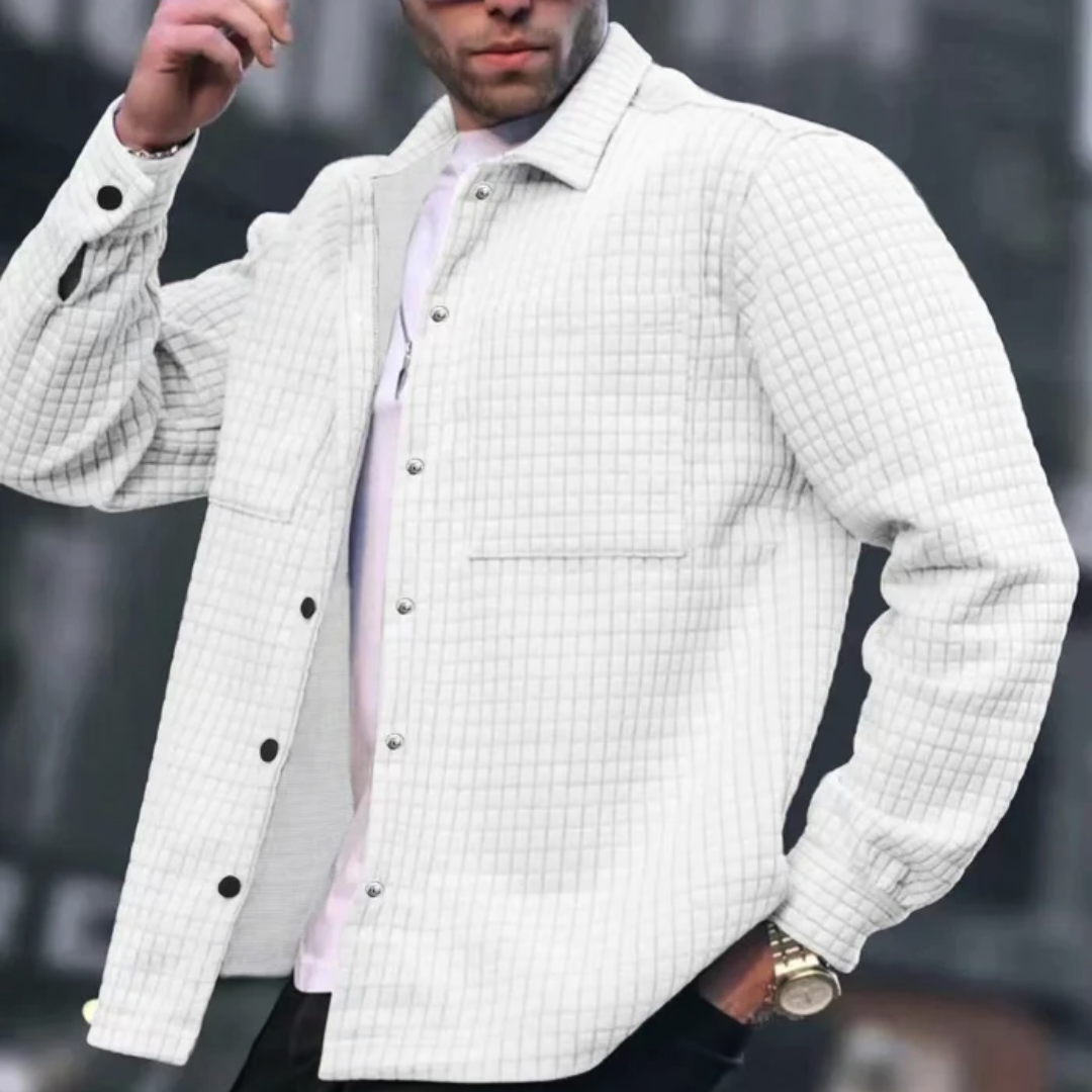 Gaspar™ | Textured Fabric Comfortable Jacket
