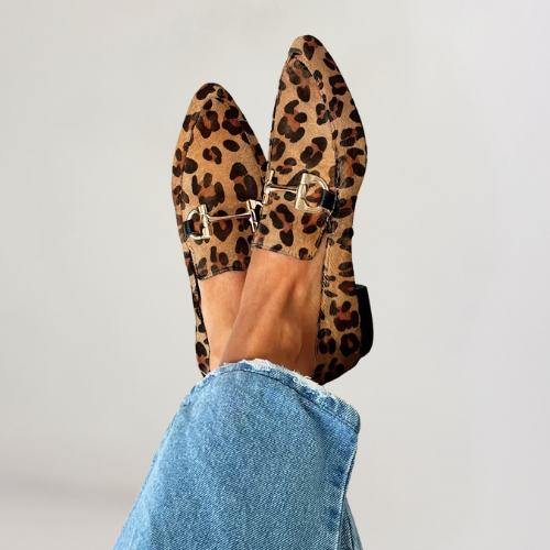Juul | Stylish Patterned Loafers with Subtle Heels