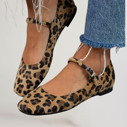 Lena | Adjustable Strap Ballet Flats