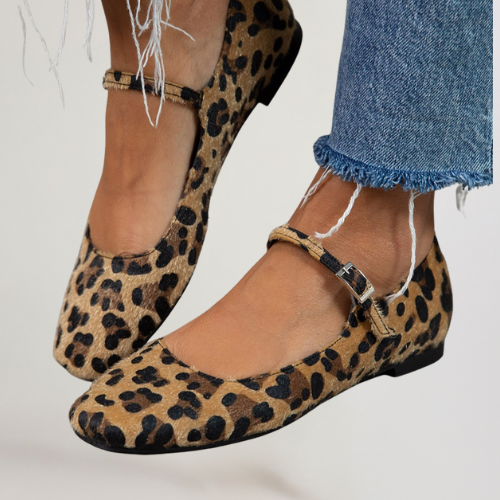 Lena | Adjustable Strap Ballet Flats