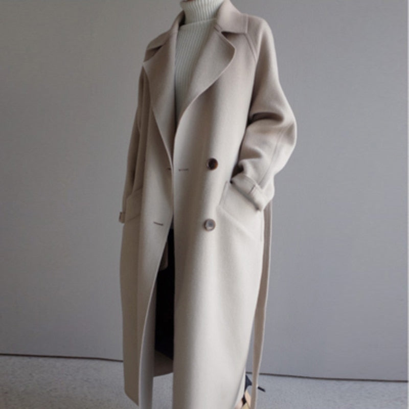 Clara Damen Woll-Trenchcoat