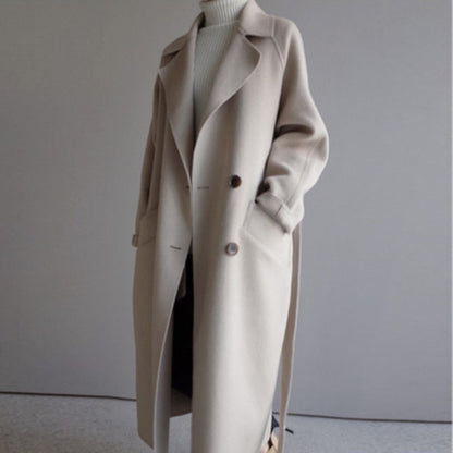 Clara Damen Woll-Trenchcoat