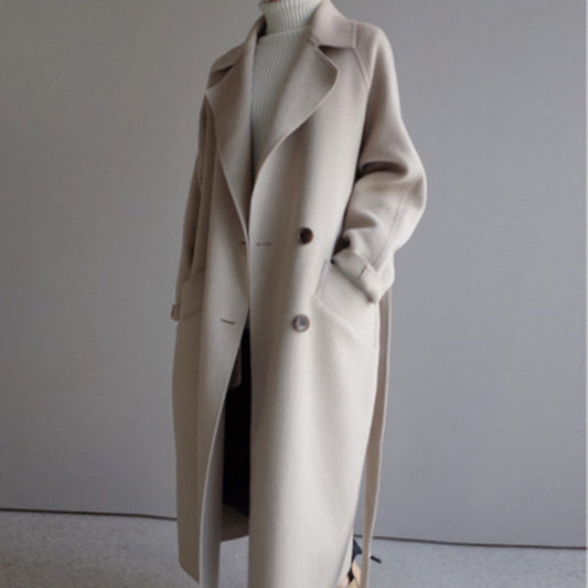 Clara Damen Woll-Trenchcoat