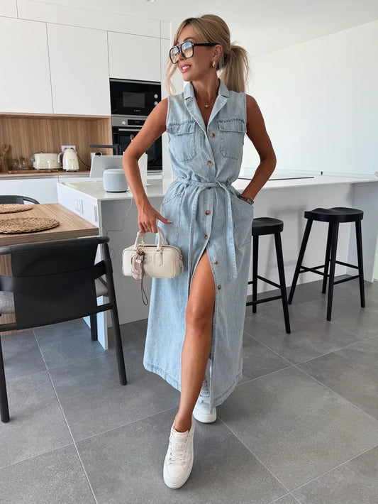 Sanne | Maxi Denim Dress