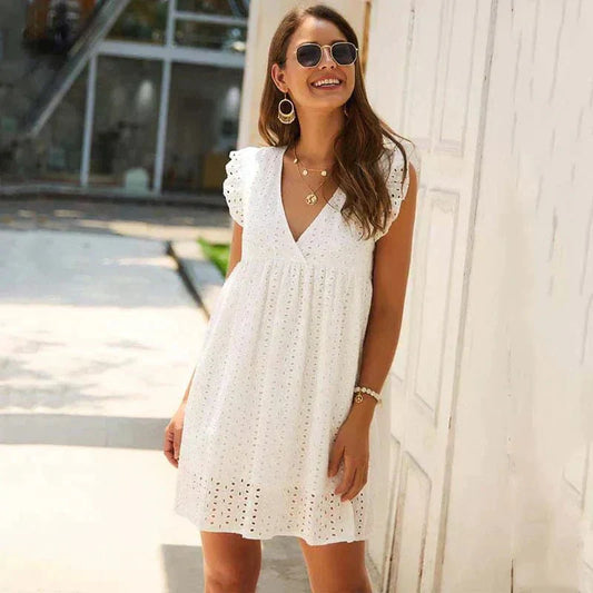 Emily | Lace White Dress
