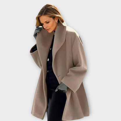 Emma - Premium Winddichter Wollmantel