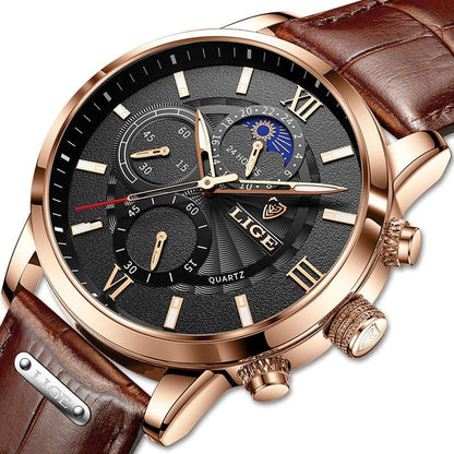 Klassische Lederarmband Uhr