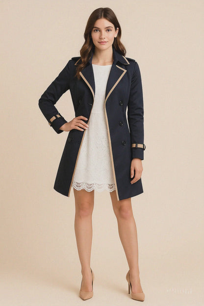 Maya | Double-Breasted Trench Coat