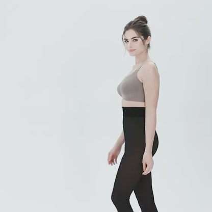 Wireless V-Neck Crossover Mesh Support Bra