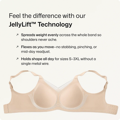Wireless V-Neck Crossover Mesh Support Bra